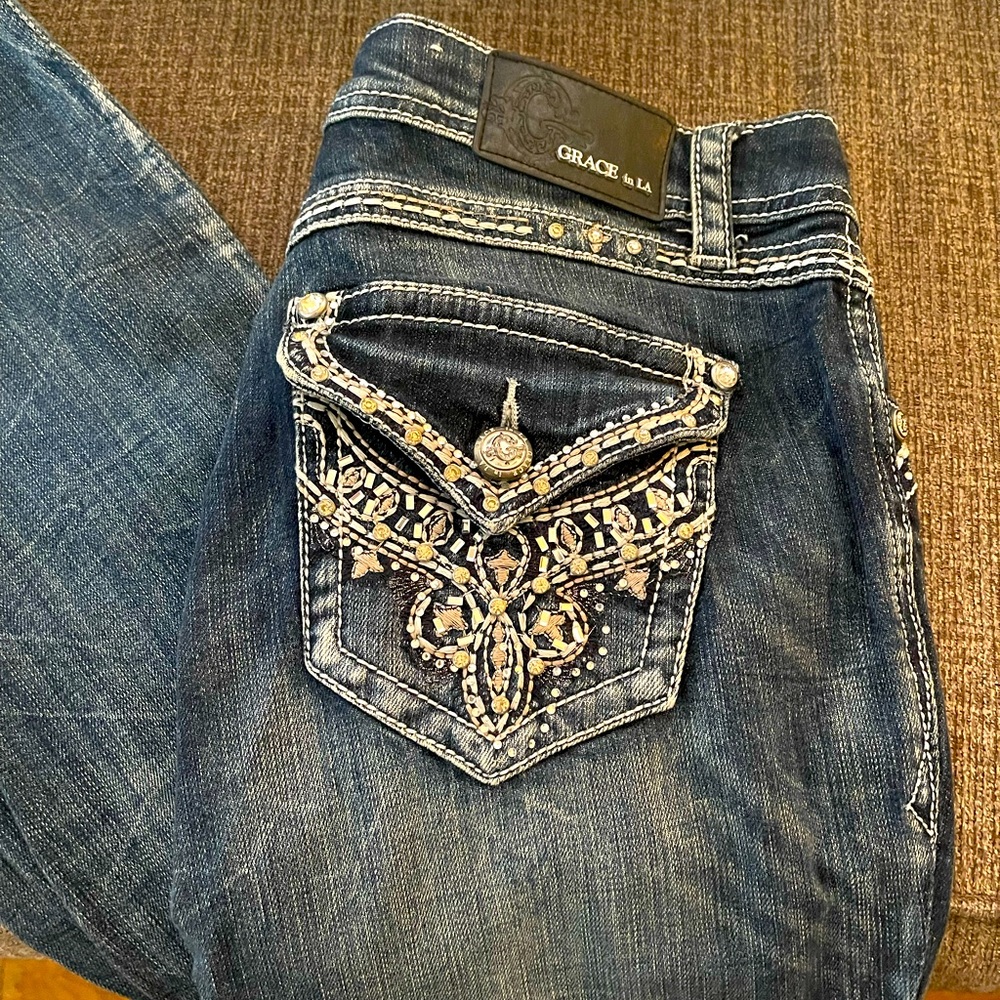 Grace in LA Denim Bootcut Jeans